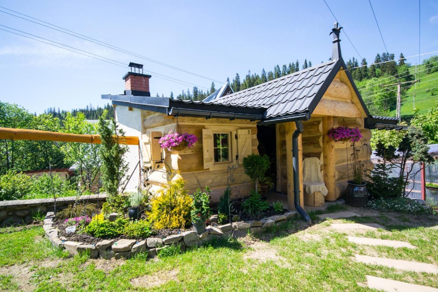 Ciukrowa Chatka Sauna & Jacuzzi Poronin Exterior foto